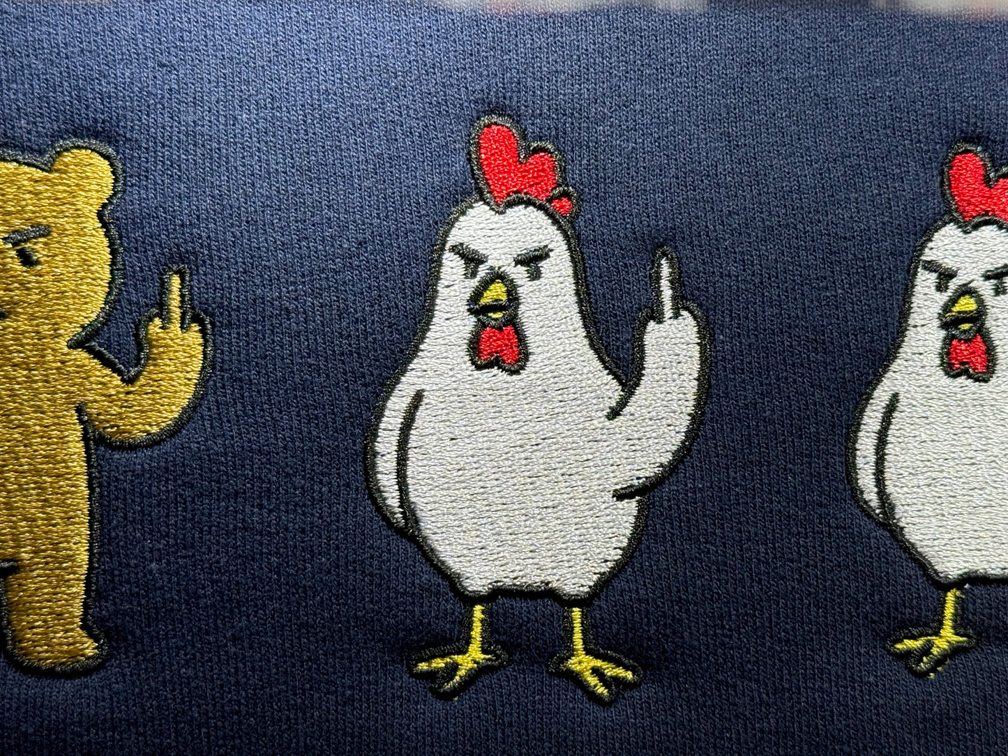 Chicken Giving Middle Finger