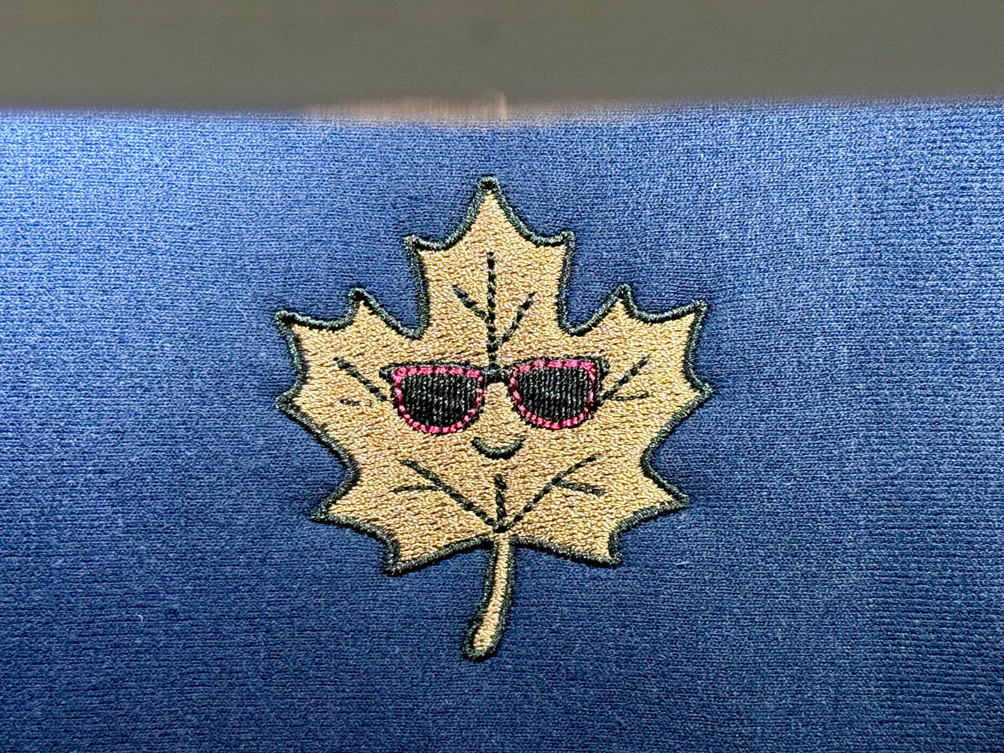 Autumn Leaf with Sunglasses