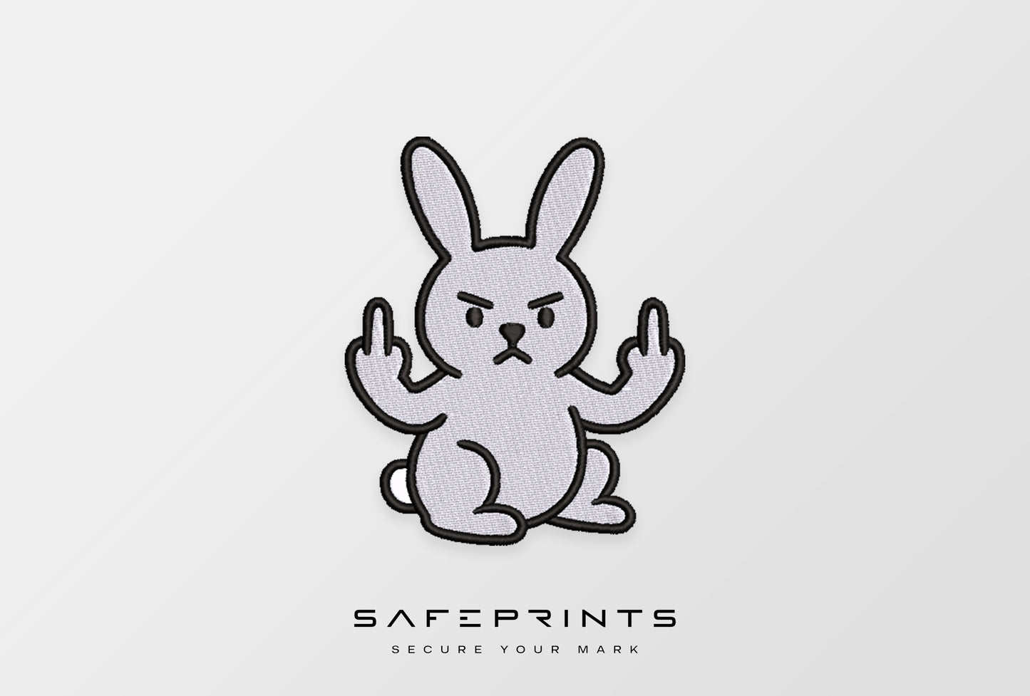 Bunny Giving Middle Finger