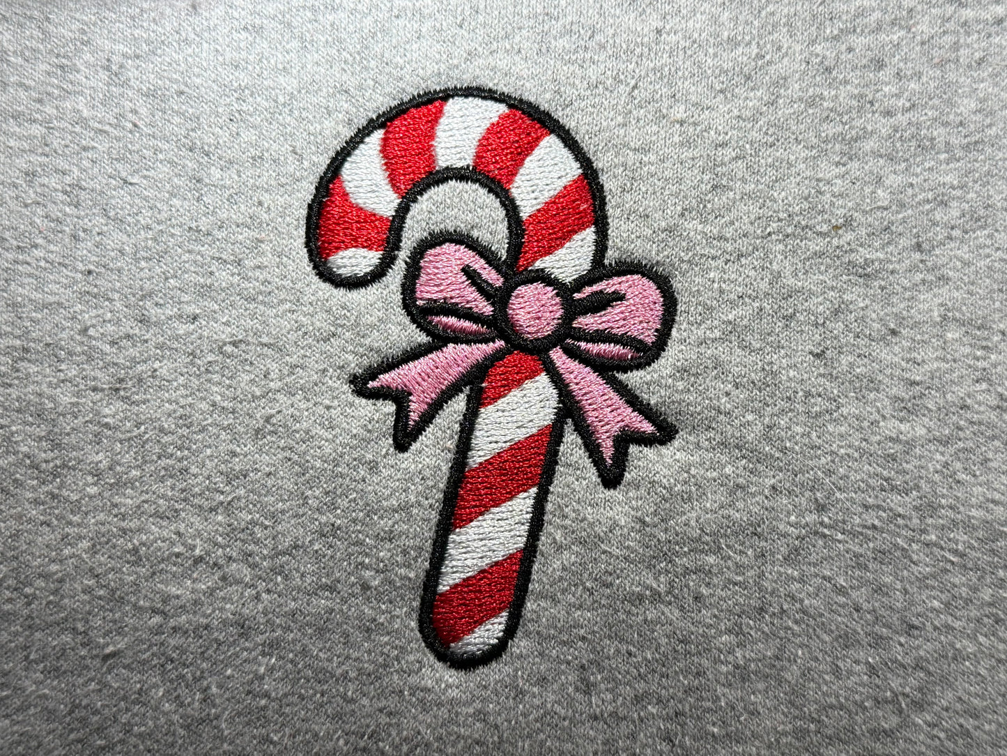 Candy Cane with Bow