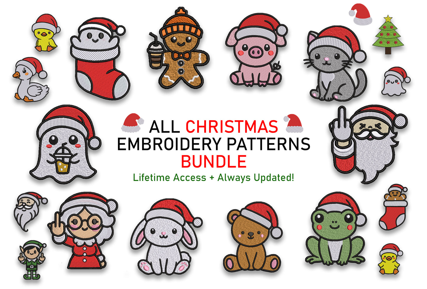 All Christmas Embroidery Patterns