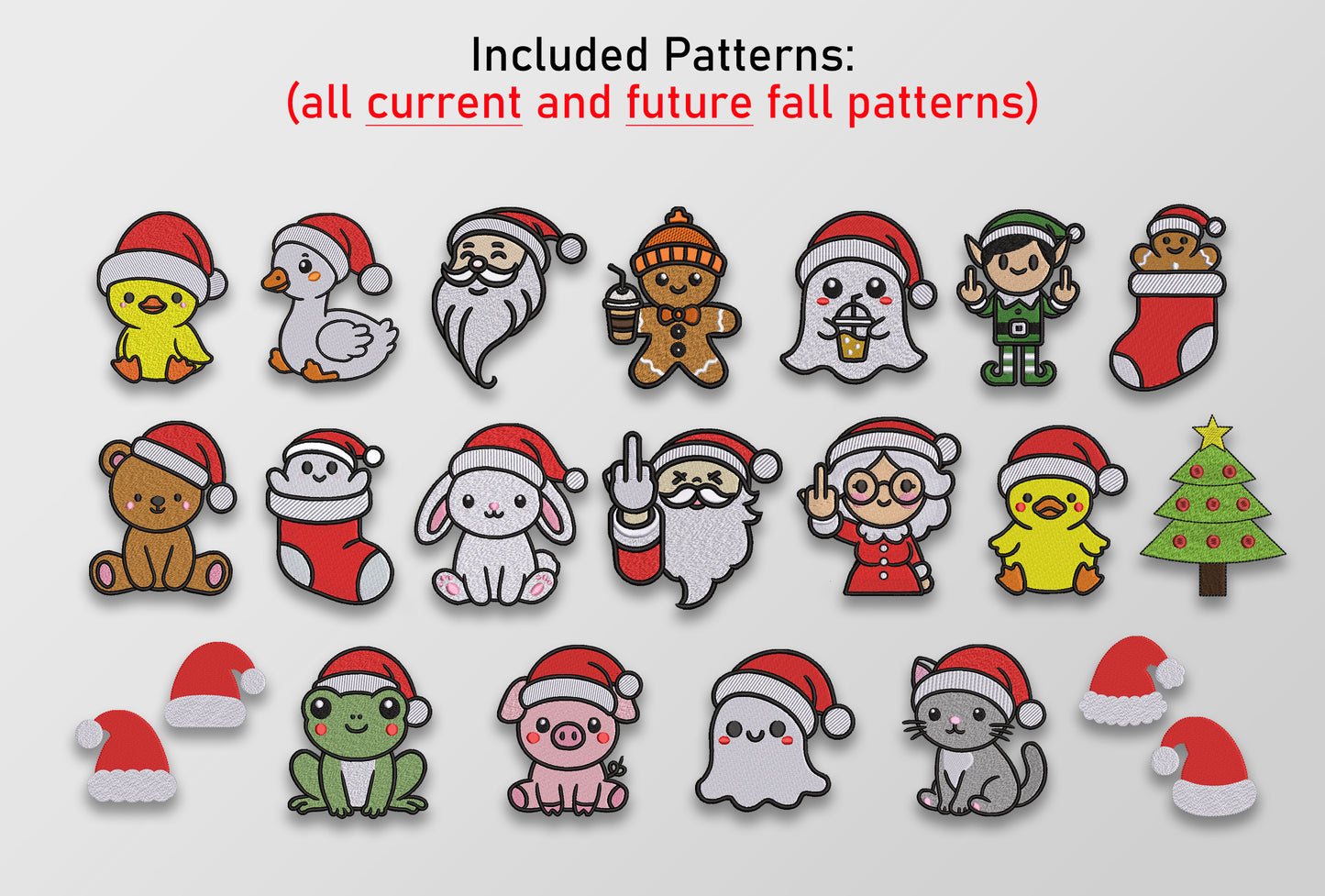 All Christmas Embroidery Patterns