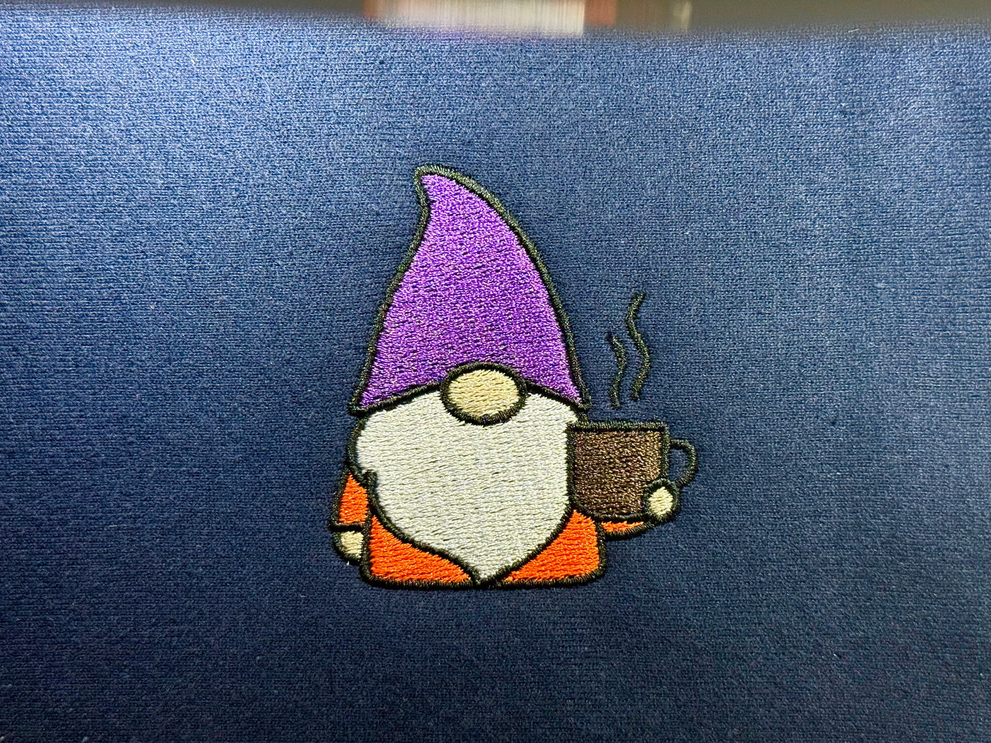 Halloween Gnome with Coffee