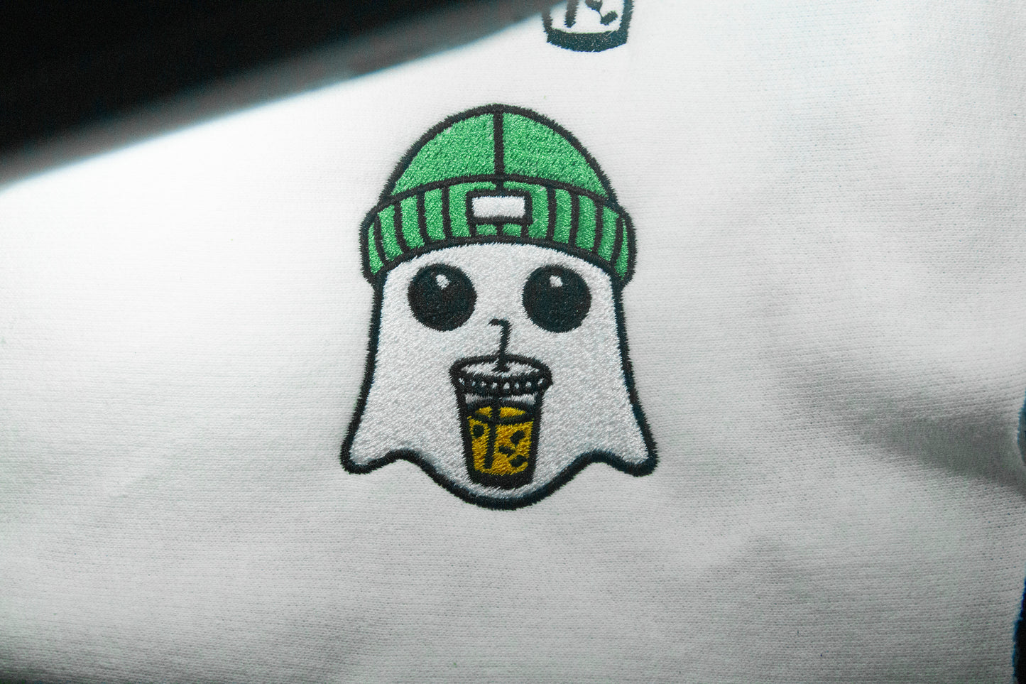 Ghost with Beanie & Iced Coffee