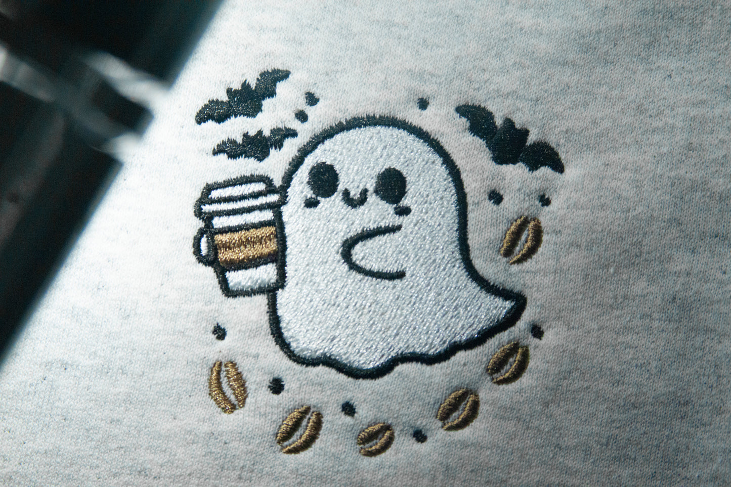 Ghost with Coffee & Bats