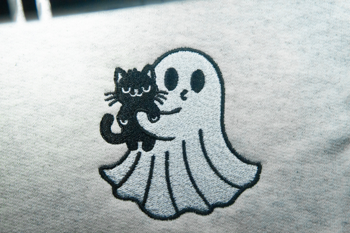 Ghost Kissing Annoyed Cat