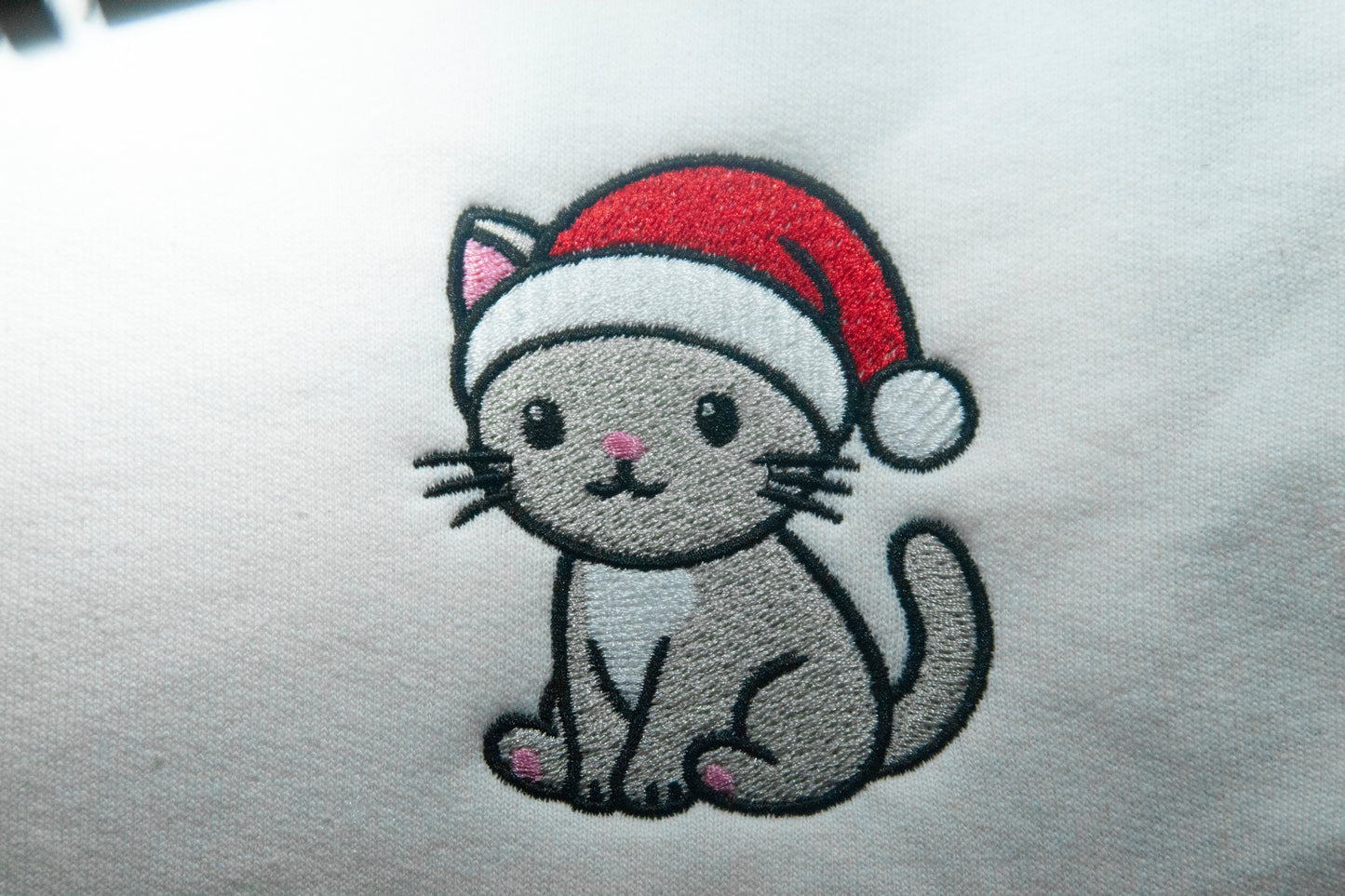 Cute Cat wearing Christmas Hat
