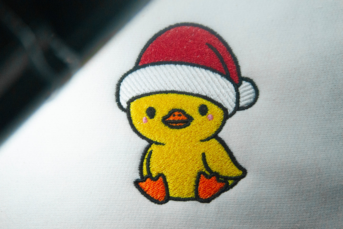Cute Duck wearing Christmas Hat