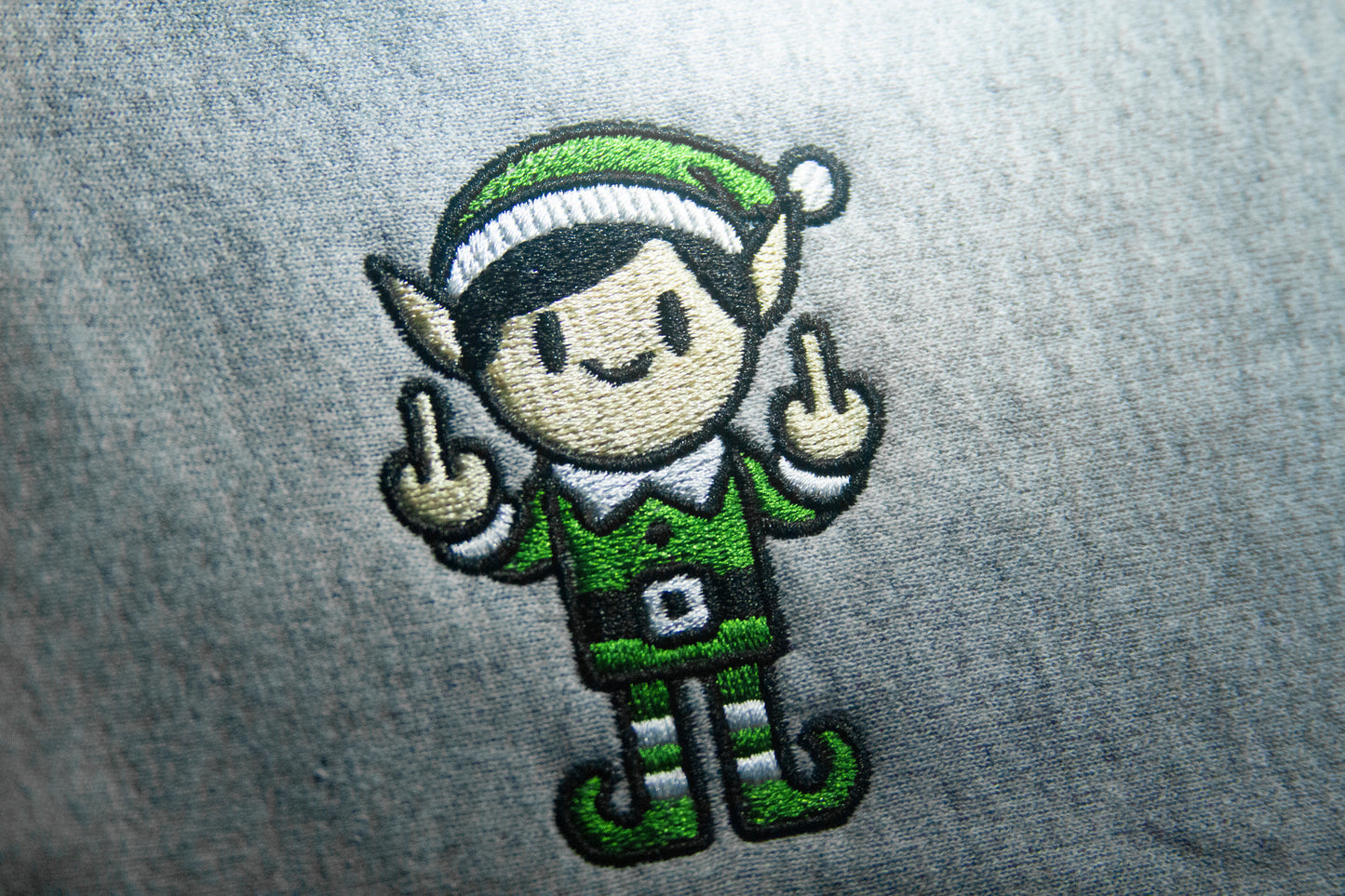 Elf Giving Middle Finger