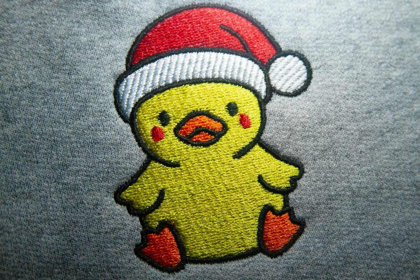 Duck wearing Christmas Hat