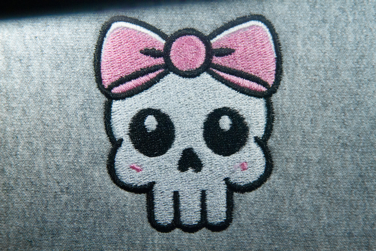 Skull with Pink Bow