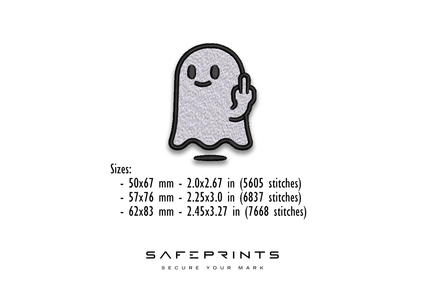 Ghost Giving Middle Finger