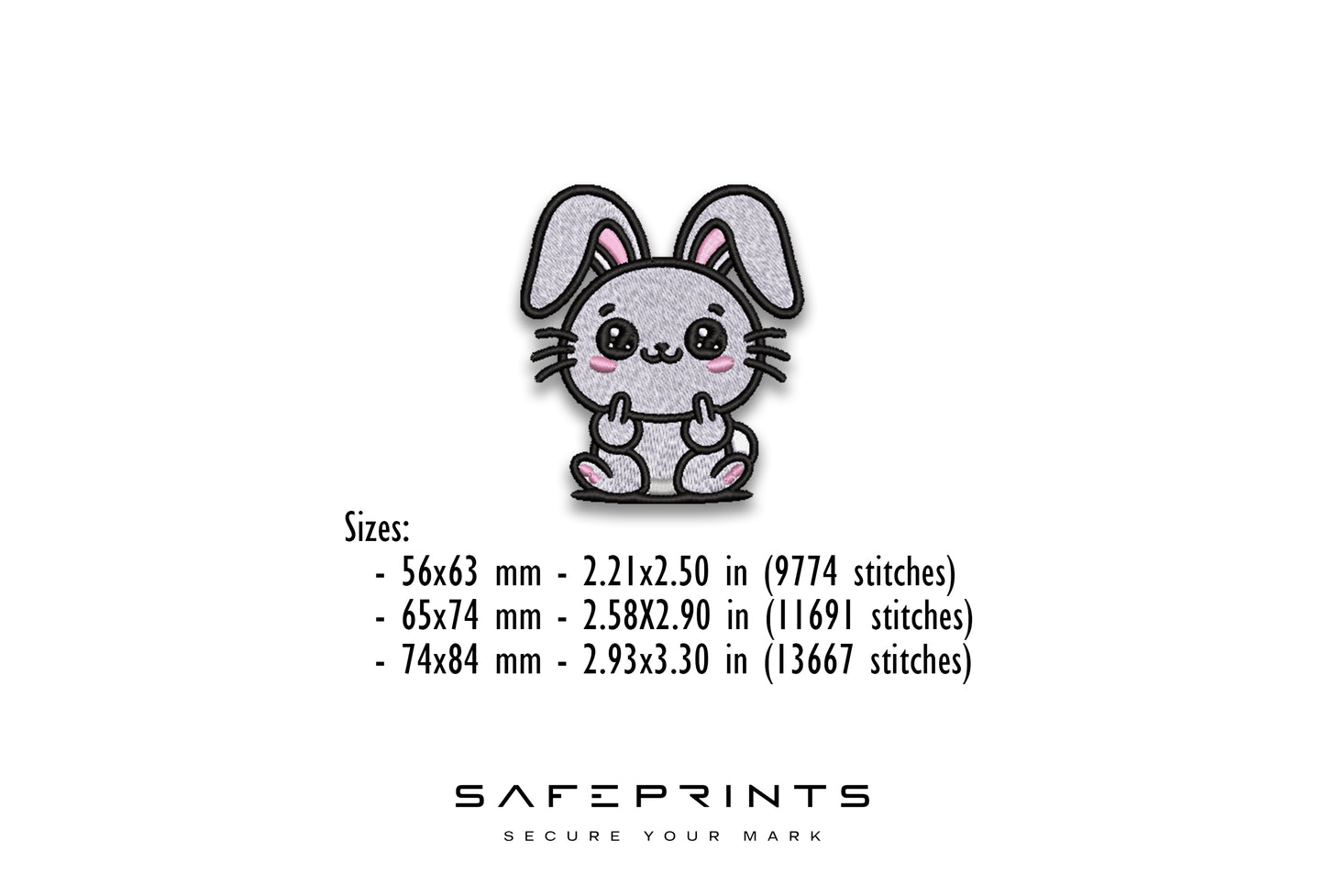 Cute Bunny Giving Middle Finger