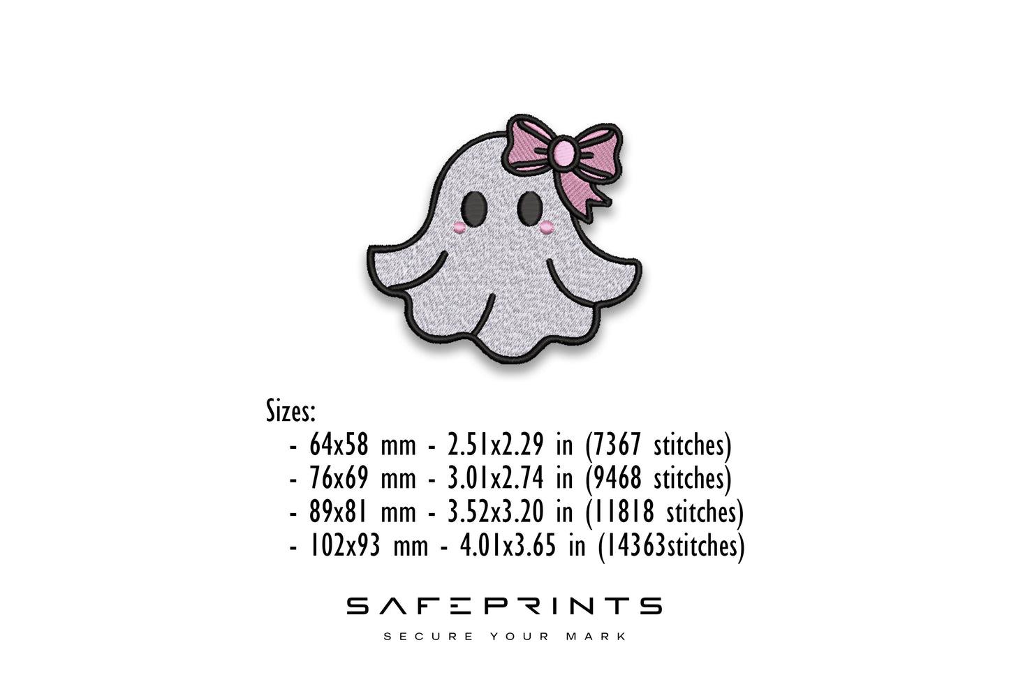 Ghost wearing a Bow