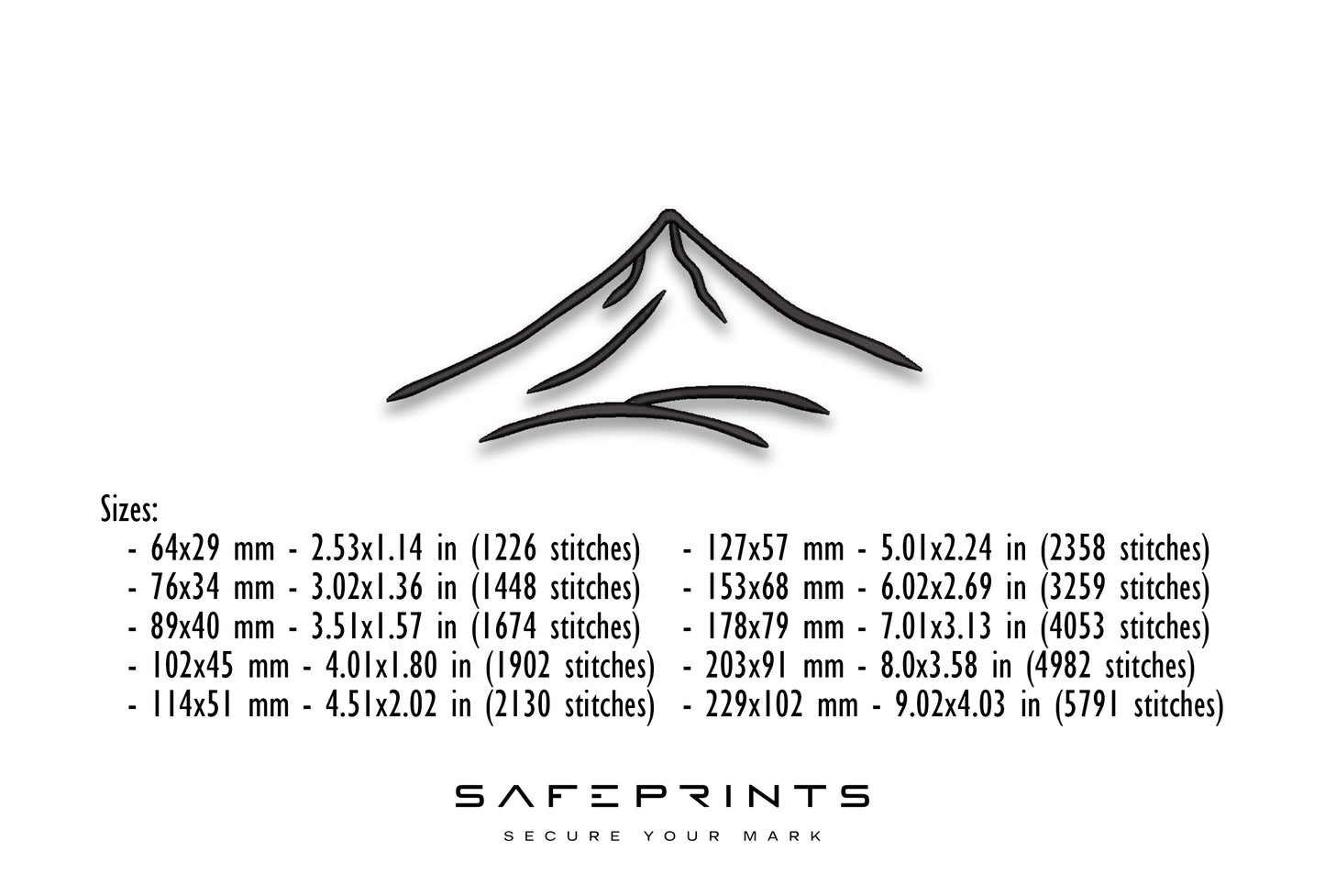 Silhouette Single Mountain