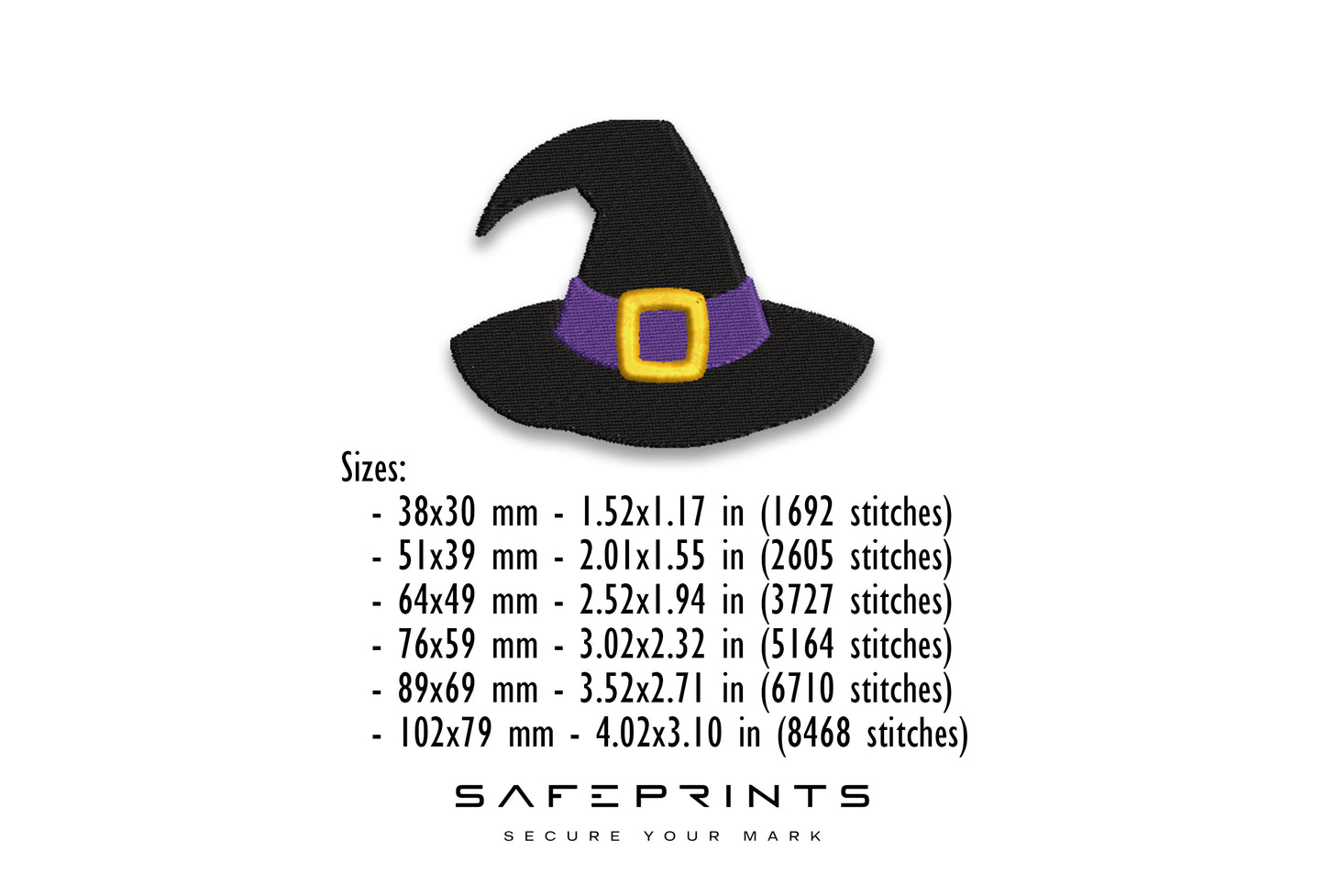 4 Different Witch Hats