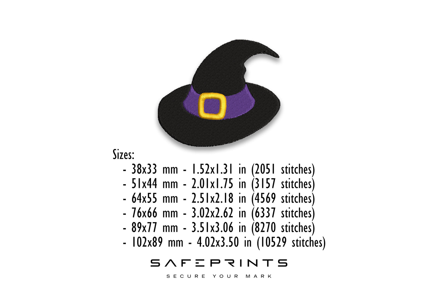 4 Different Witch Hats