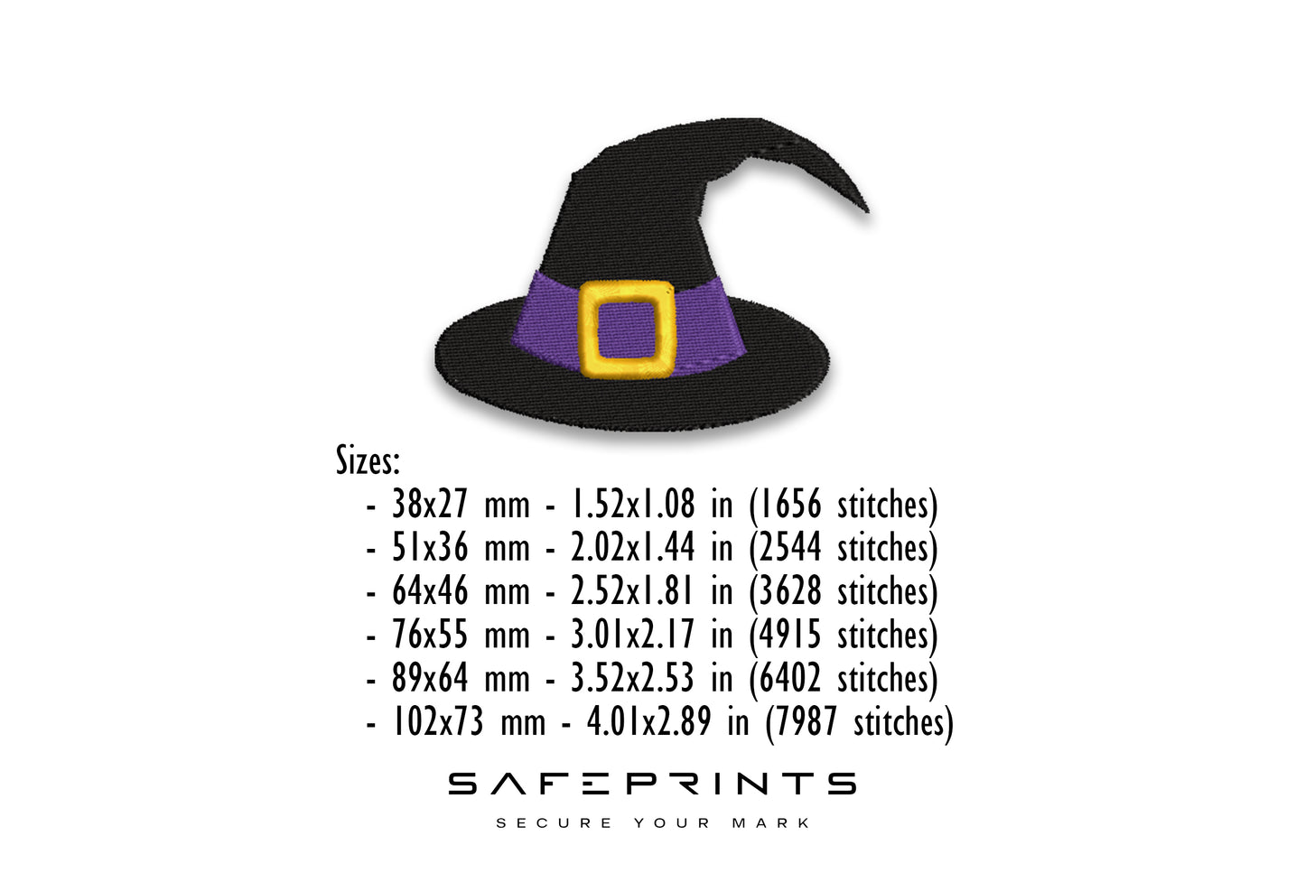 4 Different Witch Hats
