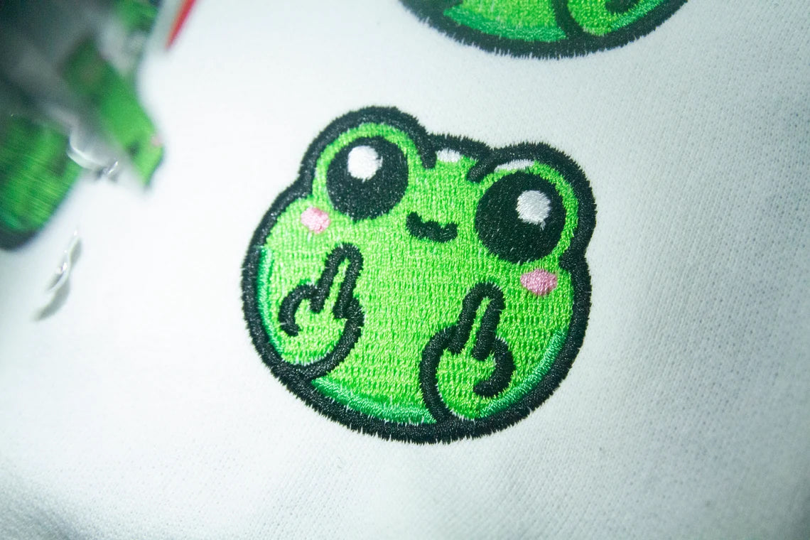 Frog Giving Double Middle Fingers