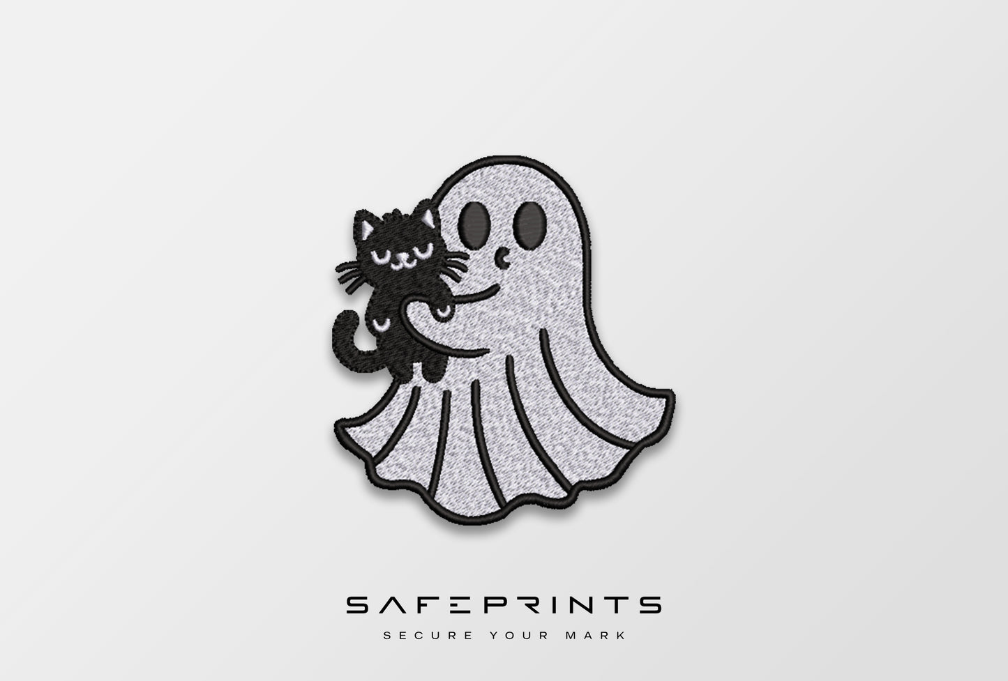 Ghost Kissing Annoyed Cat