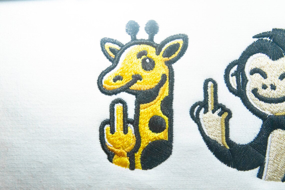Giraffe Giving Middle Finger