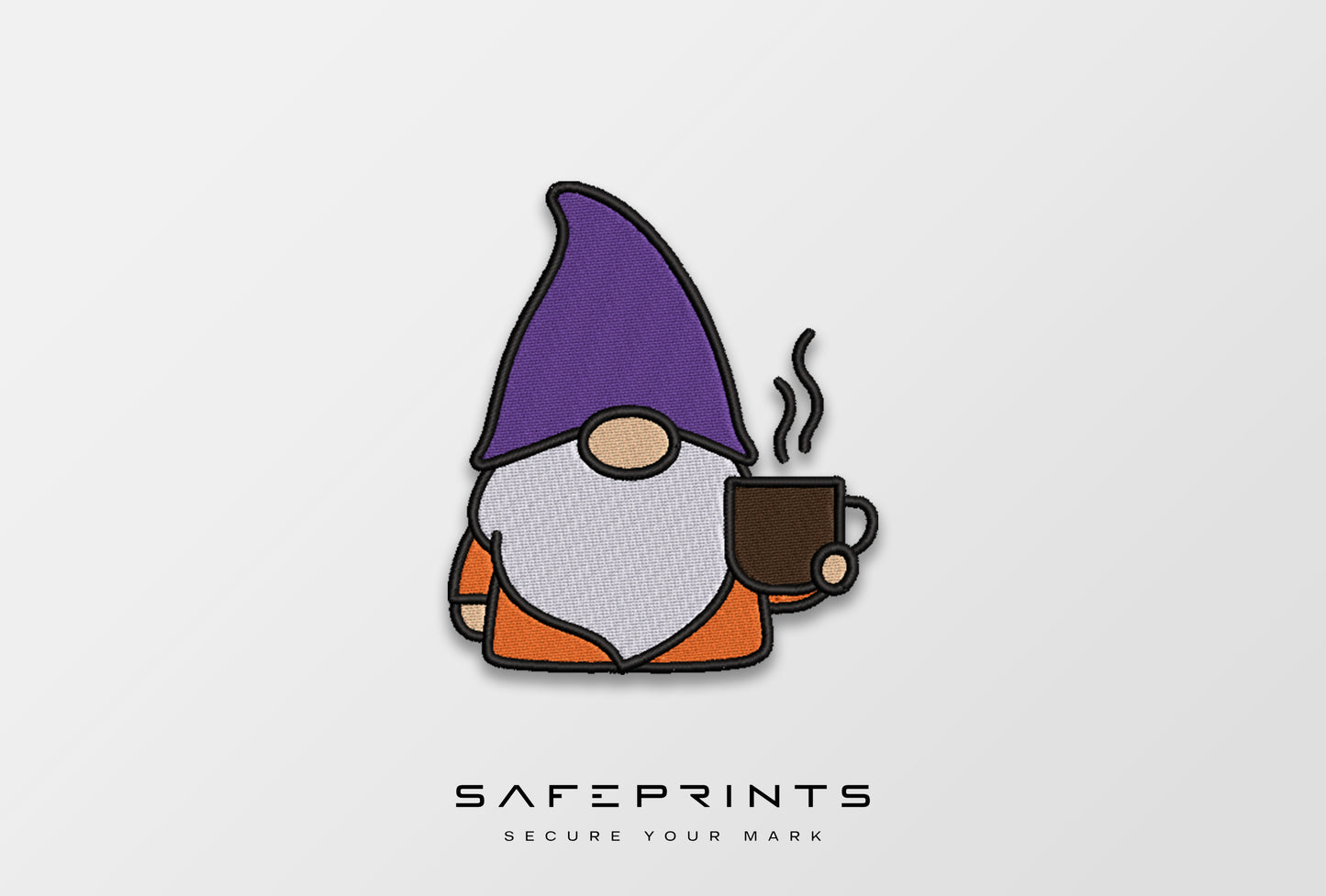 Halloween Gnome with Coffee