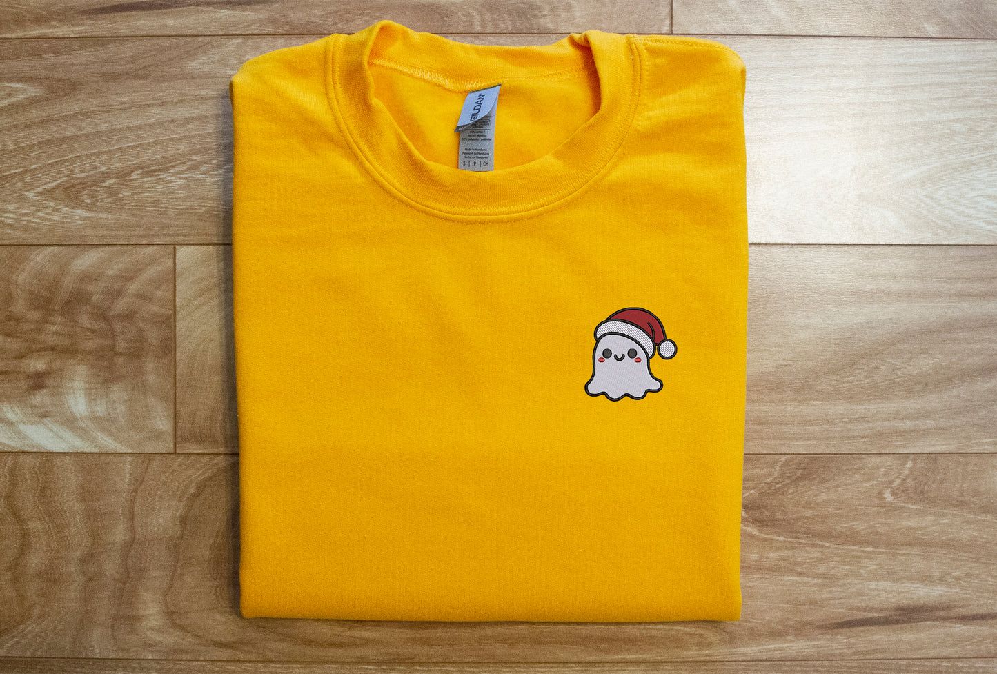Ghost wearing Christmas Hat
