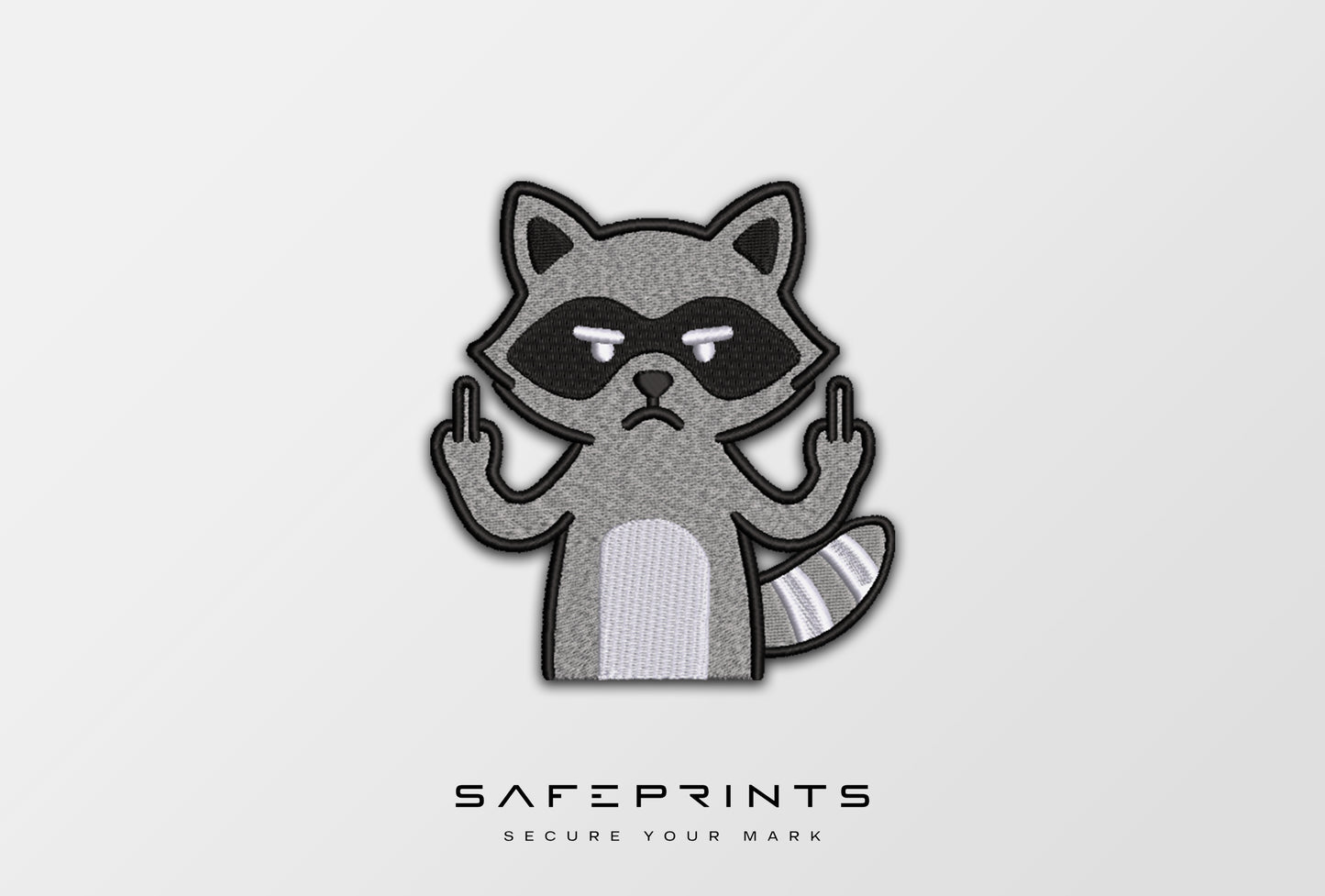 Raccoon Giving Middle Finger