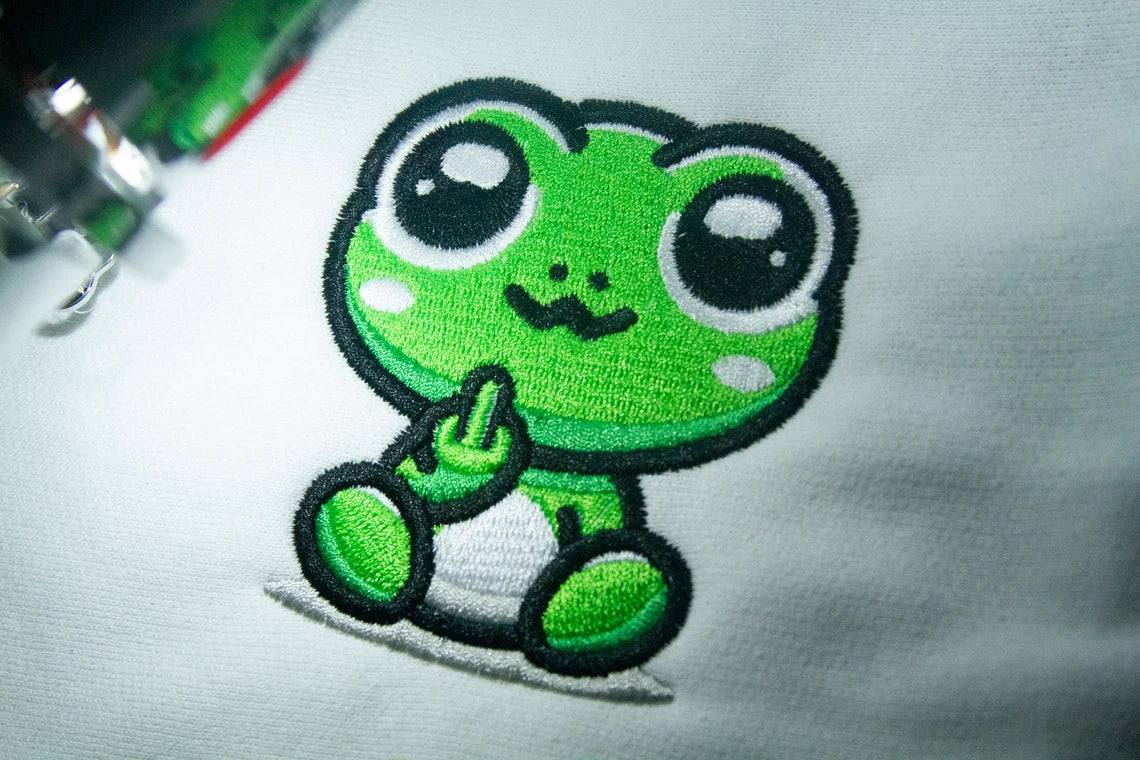 Sitting Frog Giving Middle Finger
