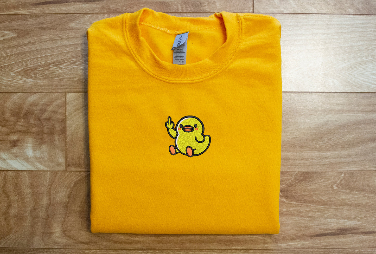 Sitting Duck Giving Middle Finger