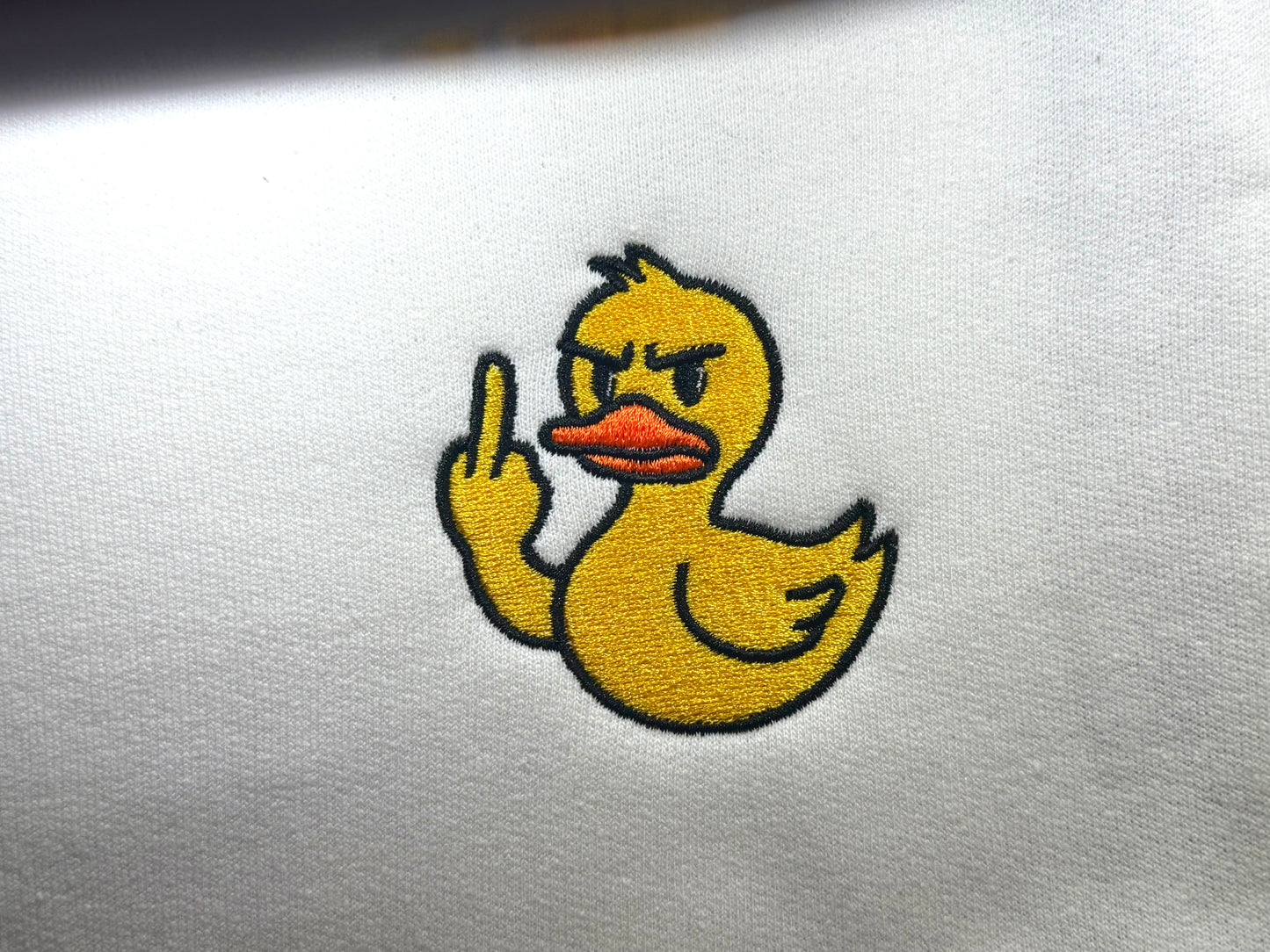 Mean Duck Giving Middle Finger