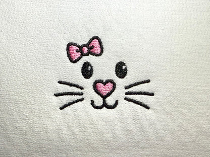 Easter Bunny Face with Bow