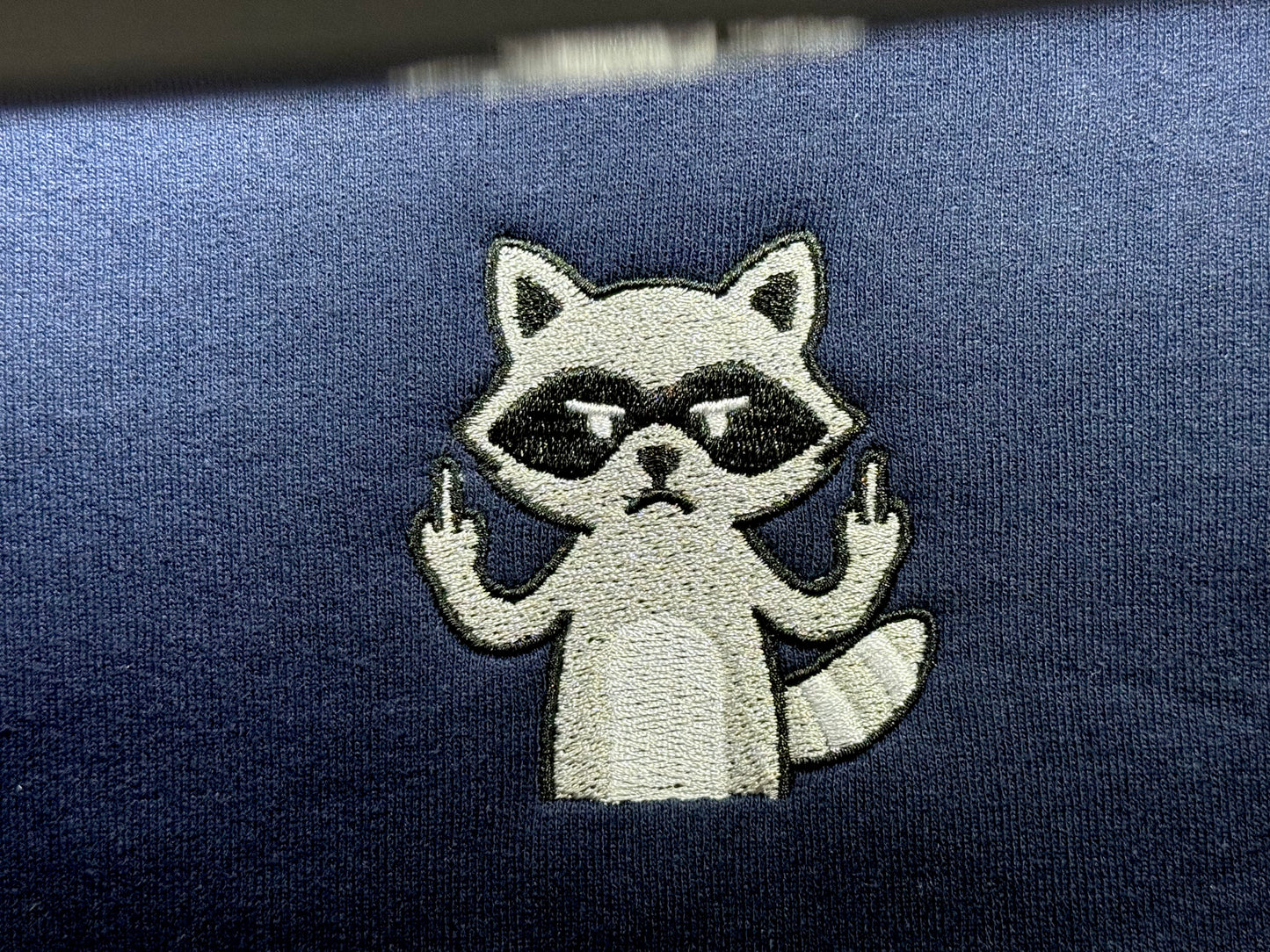 Raccoon Giving Middle Finger