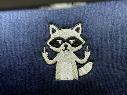 Raccoon Giving Middle Finger