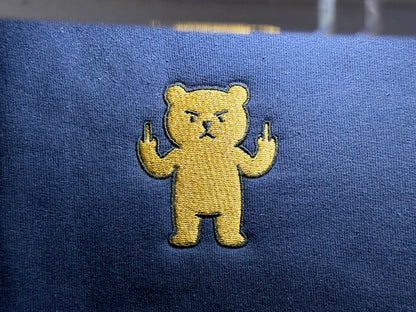 Mean Bear Giving Middle Finger