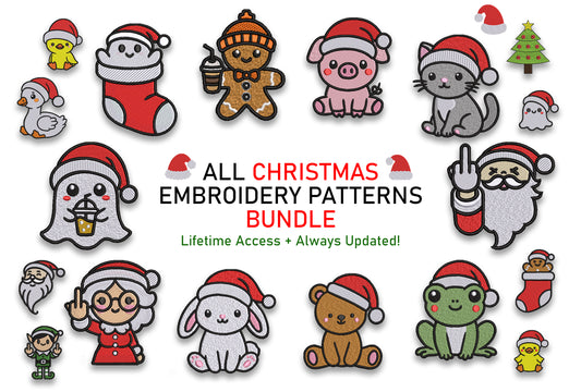 All Christmas Embroidery Patterns