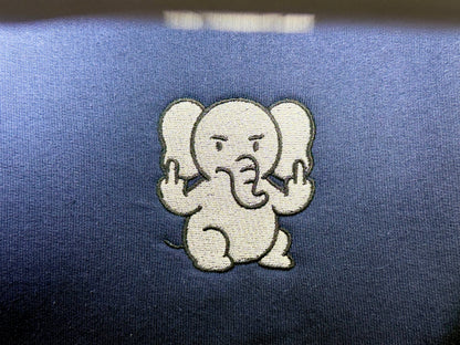 Elephant Giving Middle Finger