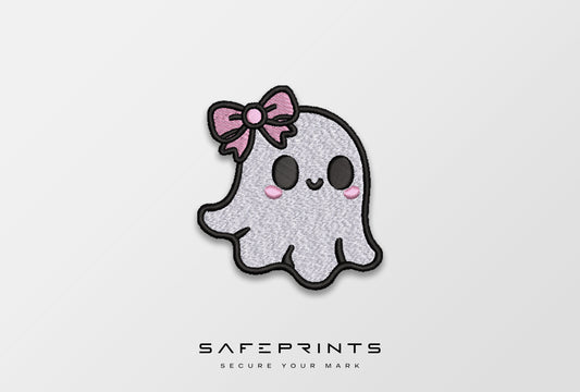 Cute Ghost with Pink Bow