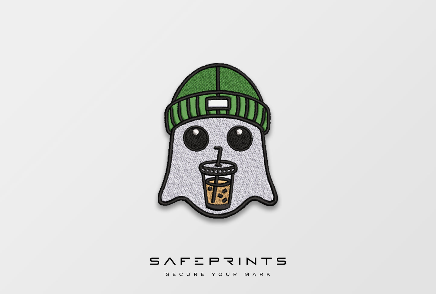 Ghost with Beanie & Iced Coffee