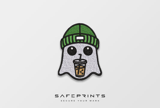Ghost with Beanie & Iced Coffee