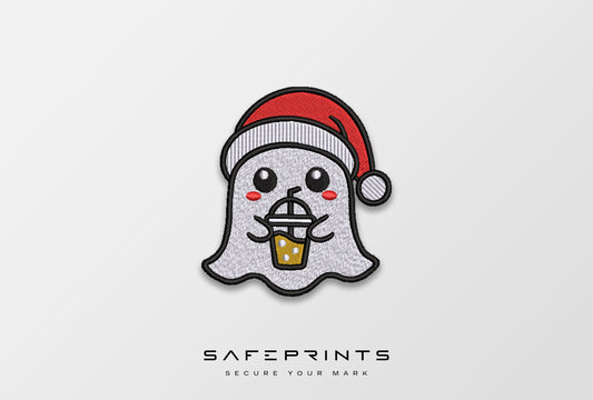 Christmas Ghost with Iced Coffee