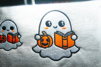 Ghost with Pumpkin & Book