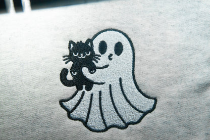 Ghost Kissing Annoyed Cat