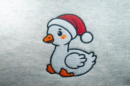 Goose wearing Christmas Hat