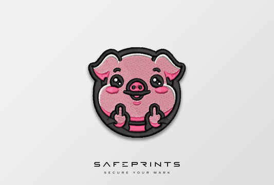 Pig Giving Middle Finger
