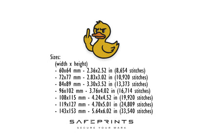 Mean Duck Giving Middle Finger
