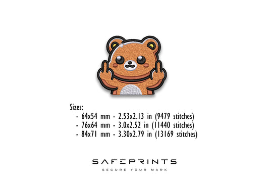 Teddy Bear Giving Middle Finger