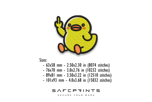 Sitting Duck Giving Middle Finger