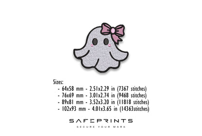 Ghost wearing a Bow