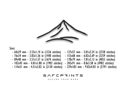 Silhouette Single Mountain